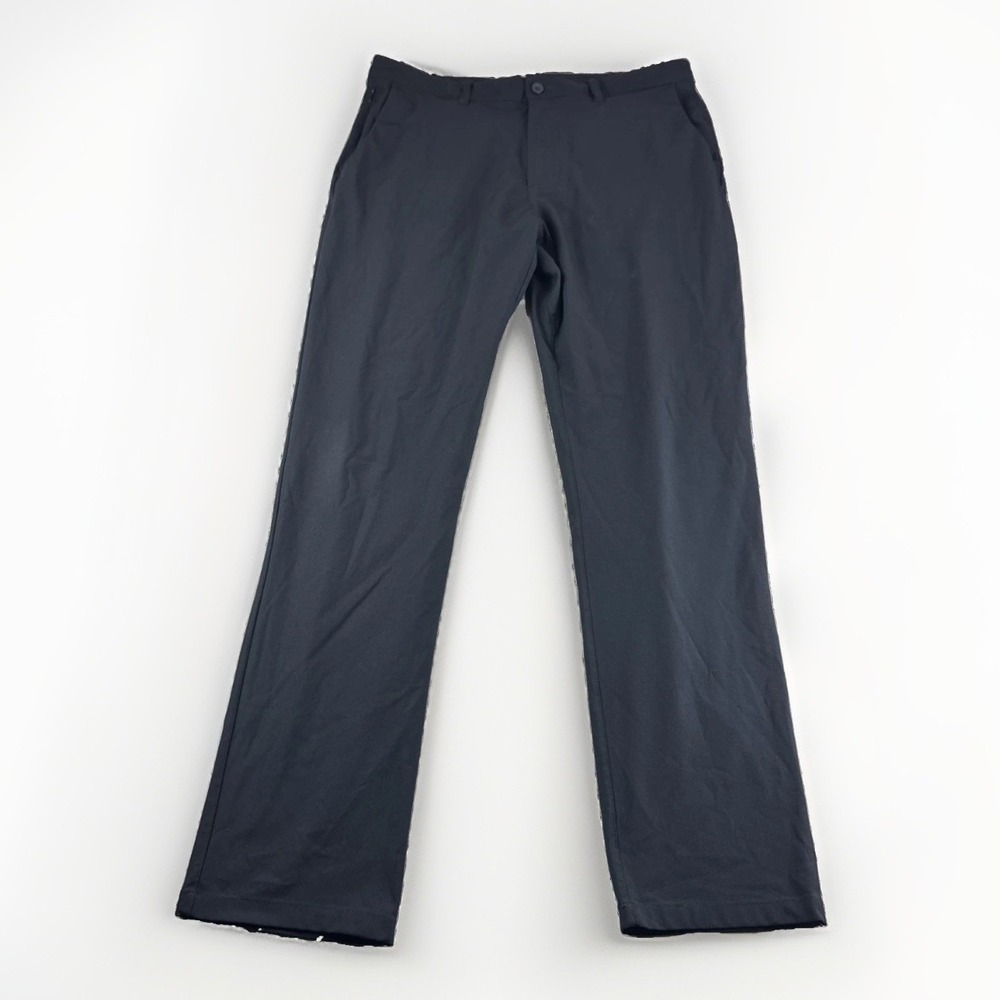 Skyr Tricot Dynasty Slim Fit Pants Men 34x32 Black Zip Pockets Performance Chino